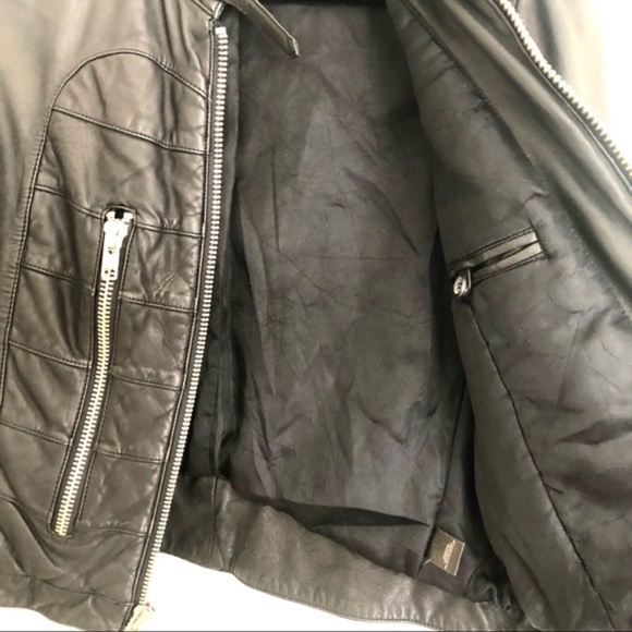 Marc Jacobs Quilted Leather Moto Jacket L - Picture 6 of 8